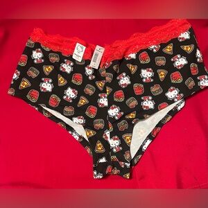 Torrid Black and Red Hello Kitty Panties